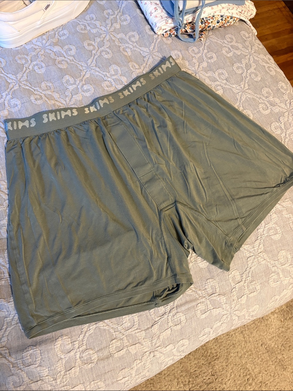 Skims Men's Modal Boxer Briefs — Olive Green